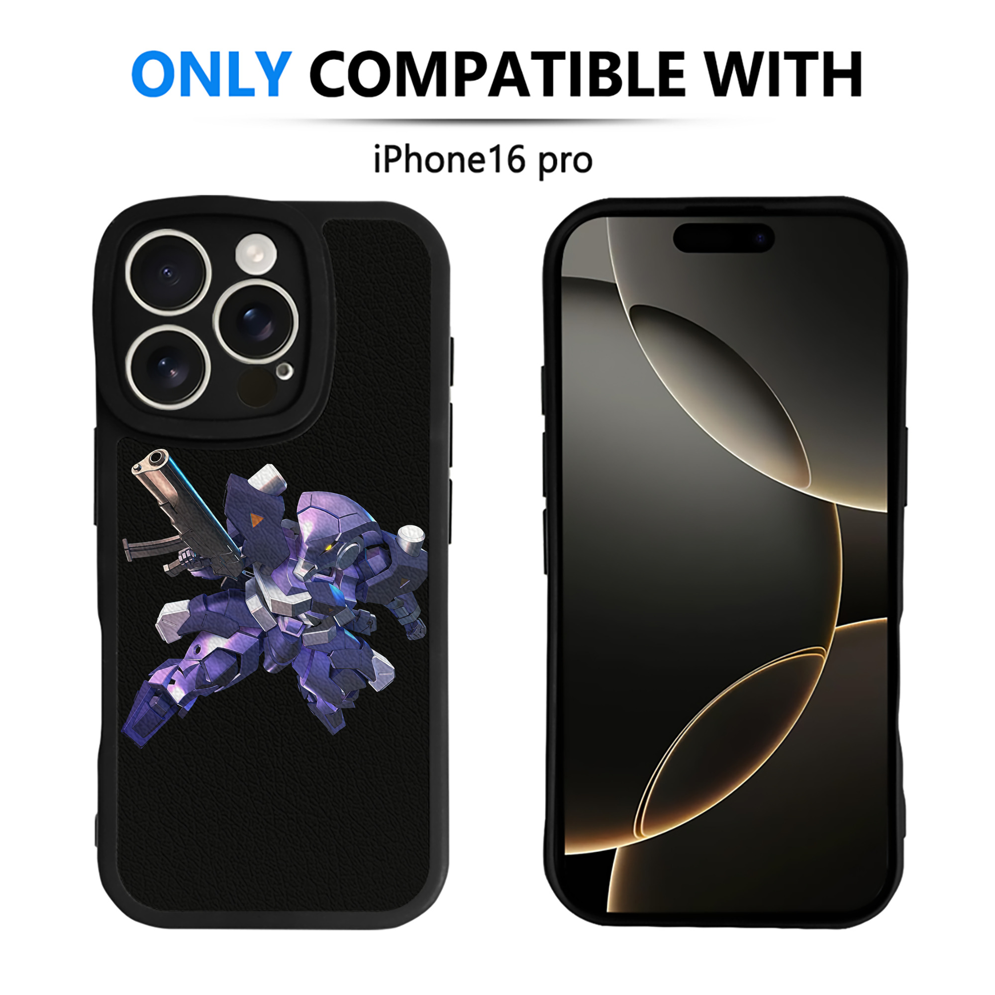 （画像用） 機動戦士ガンダム Mobile Suit Gundam 【iPhone 16シリーズ対応】シリコンスマホケース（レザー調） 材質：シリコン